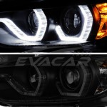 BMW F30 2012-2015 M3 GÖRÜNÜM MERCEKLİ ÇİFT U LED SİYAH FAR SETİ