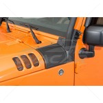 JEEP RUBİCON JK RUGGED RİDGE ÖN CAM ALTI KÖŞE KAPLAMA SETİ SİYAH