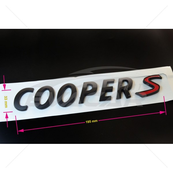 COOPER S YAZI SİYAH