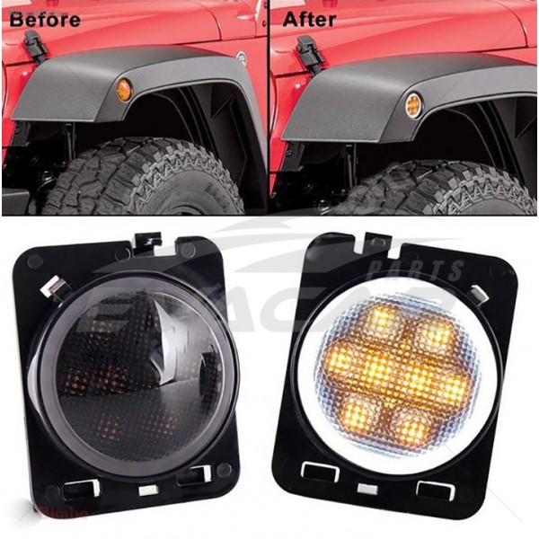 JEEP WRANGLER RUBİCON LEDLİ ANGEL ÇAMURLUK DODİK SİNYALİ SETİ