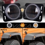 JEEP WRANGLER RUBİCON LEDLİ ANGEL ÇAMURLUK DODİK SİNYALİ SETİ